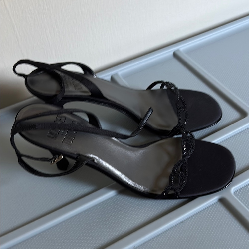 Mootsies Tootsies Black Strappy Heels